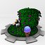 toon styled paved grass area 1