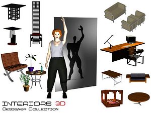 3d furniture seats chairs model