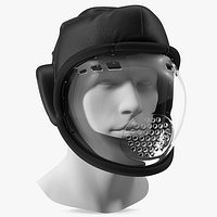 Kudo Helmet Playwell Black on Mannequin Head