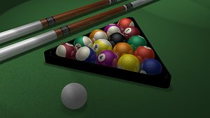 billiards 3D model
