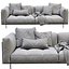 Living Divani Leather Sofa Rodwood