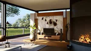 Tv Wall Unit 3D model