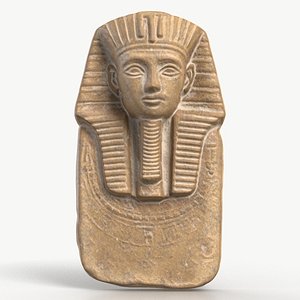 3D Egyptian Pharaoh Artifact 005 Textured model