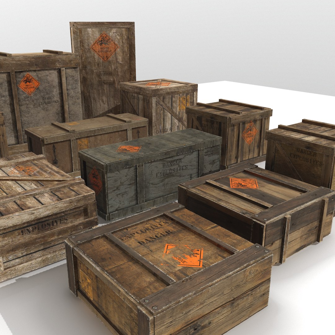 Crates Explosive 3D Model - TurboSquid 1269947