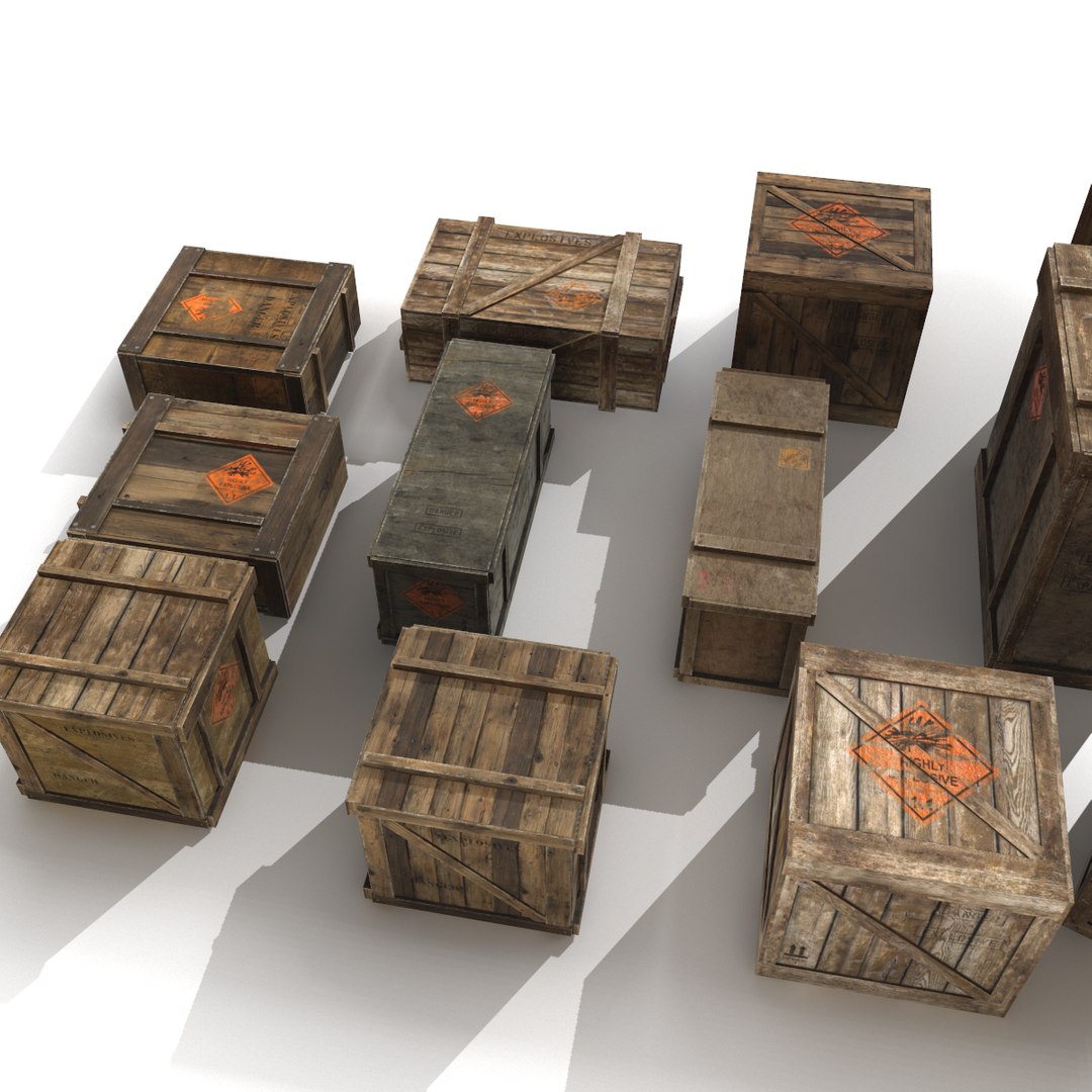 Crates Explosive 3D Model - TurboSquid 1269947