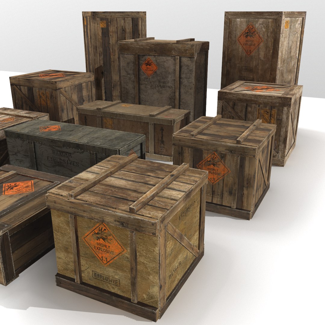 Crates Explosive 3D Model - TurboSquid 1269947
