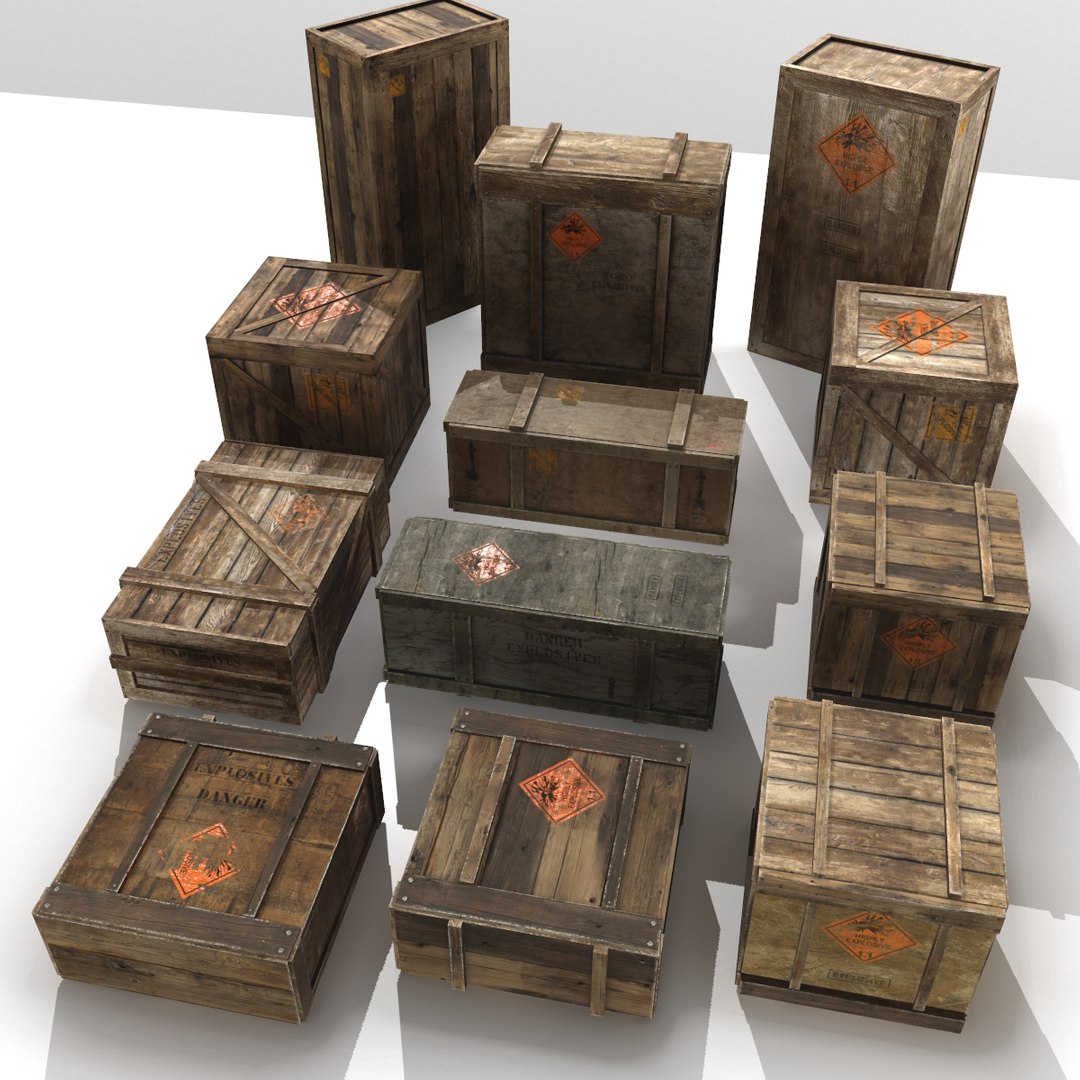 Crates Explosive 3D Model - TurboSquid 1269947