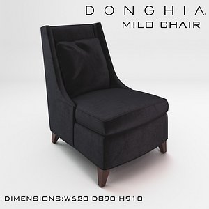 chair milo donghia 3d max