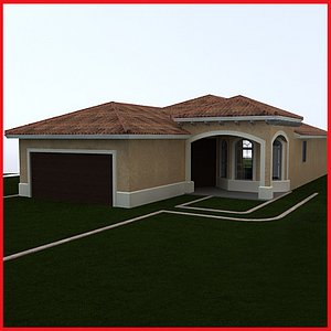 small Latin Hacienda Modern villa