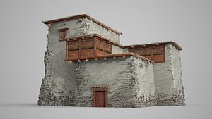 ancient stone dwellings 3D model