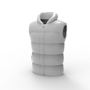 3d vest jacket model