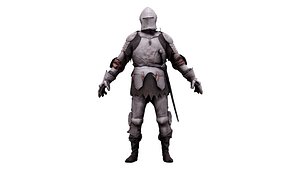 3D A Pose Raw Body Scan Sigvid Medieval Knight