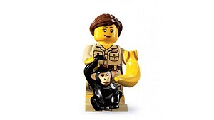 Lego Zookeeper - Rigged Minifigure - 8805-7