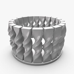 Twisted Columns Vase 3D model