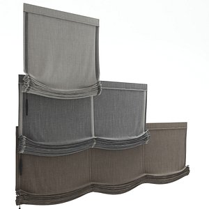 3d roman shades model