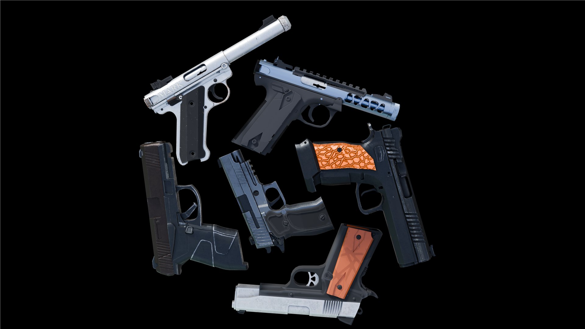 Pistol Collection Vol 1 3D model https://p.turbosquid.com/ts-thumb/02/EWkpIv/x8/untitled2/png/1731196070/1920x1080/fit_q87/e79aff692f7b16f109b0134f9f1df085bc6dc4b7/untitled2.jpg