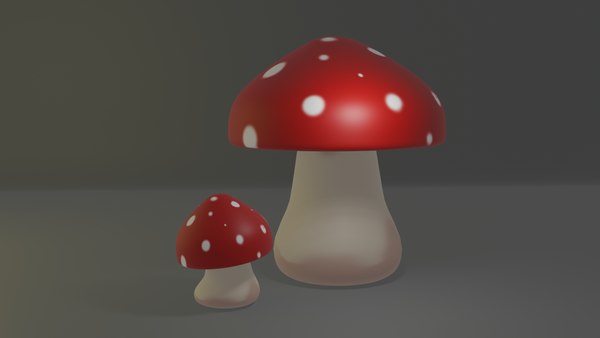 3D model 3D mushroom