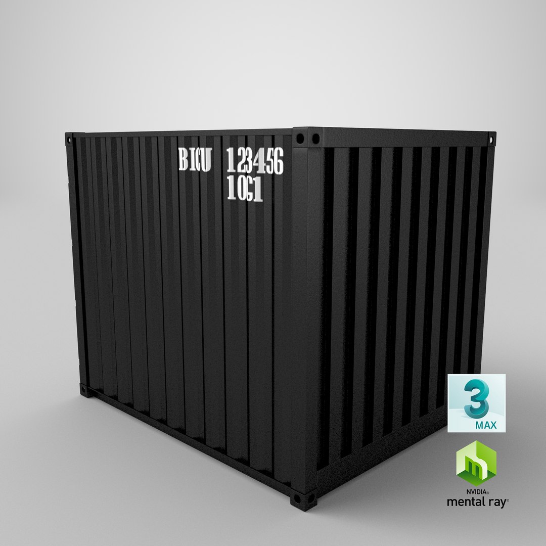 3D model 10Ft Cargo Container - Black - Clean https://p.turbosquid.com/ts-thumb/02/KW6tsk/4o/stemcell_max_mental_ray_render/png/1662799958/1920x1080/fit_q87/d8a133615ef95a68e03e58450a509283bf4a4ab0/stemcell_max_mental_ray_render.jpg
