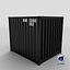 10Ft Cargo Container - Black - Clean