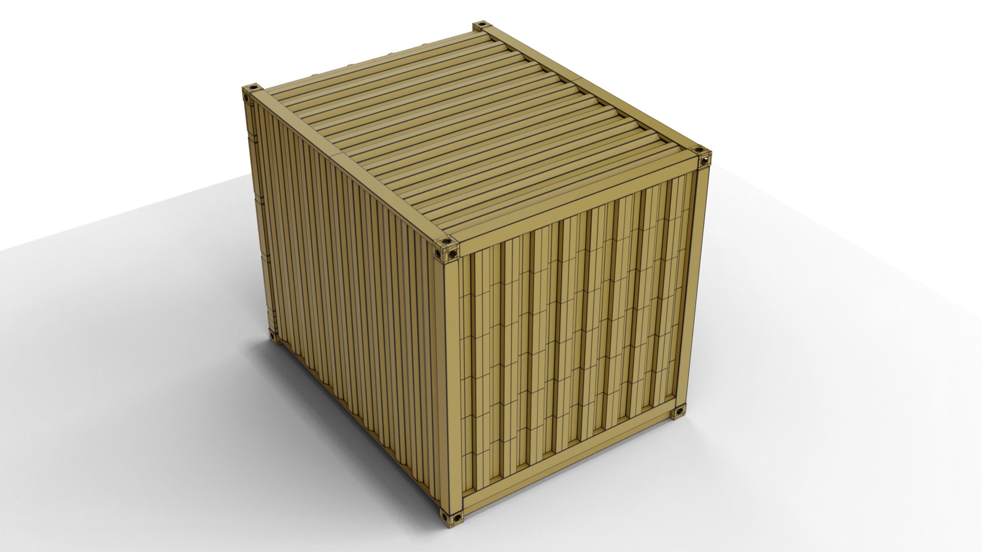 3D model 10Ft Cargo Container - Black - Clean https://p.turbosquid.com/ts-thumb/02/KW6tsk/Jd/wireframe_4/jpg/1658564418/1920x1080/fit_q87/54f1387a2f15aed015ed5412f36234c86083f9b4/wireframe_4.jpg