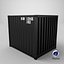 10Ft Cargo Container - Black - Clean