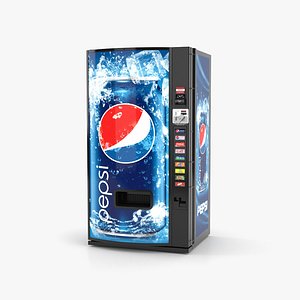 3D Cold Soda Vending Machine model