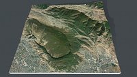 Mountain landscape Tarki-Tau Makhachkala Dagestan Russia