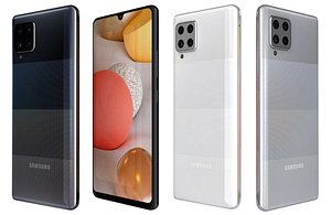 Samsung Galaxy A42 5G All Colors Low Poly model