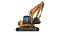 3D Tracked Excavator RIG model
