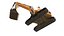 3D Tracked Excavator RIG model