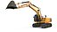 3D Tracked Excavator RIG model
