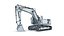 3D Tracked Excavator RIG model