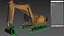 3D Tracked Excavator RIG model