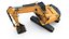 3D Tracked Excavator RIG model