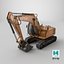 3D Tracked Excavator RIG model