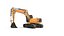 3D Tracked Excavator RIG model