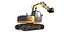 3D Tracked Excavator RIG model