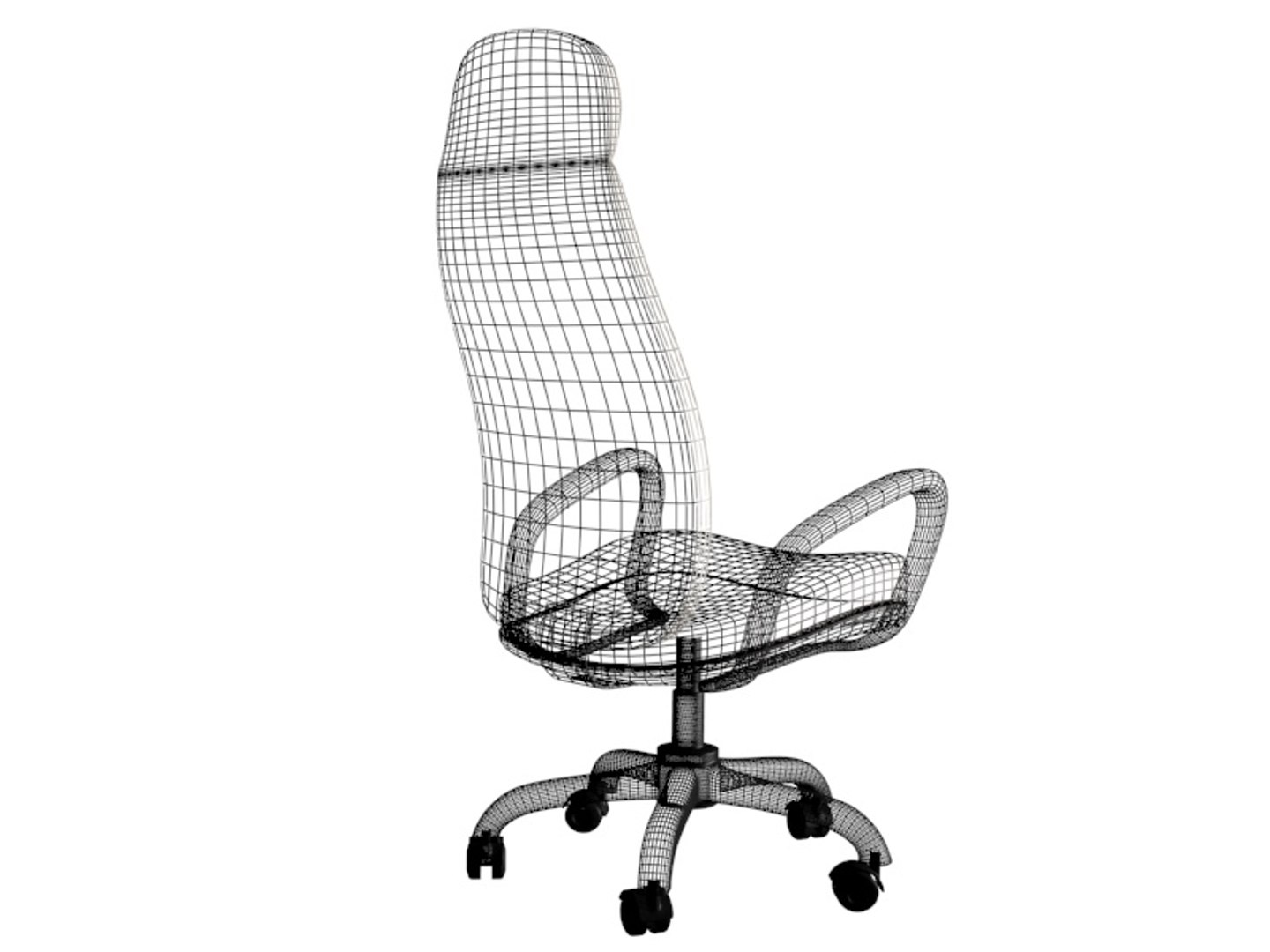 3D office chair model TurboSquid 1539177