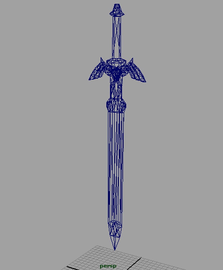 master sword 3d model