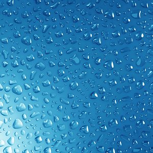 Liquid droplets bundle - Seamless patch of water drops