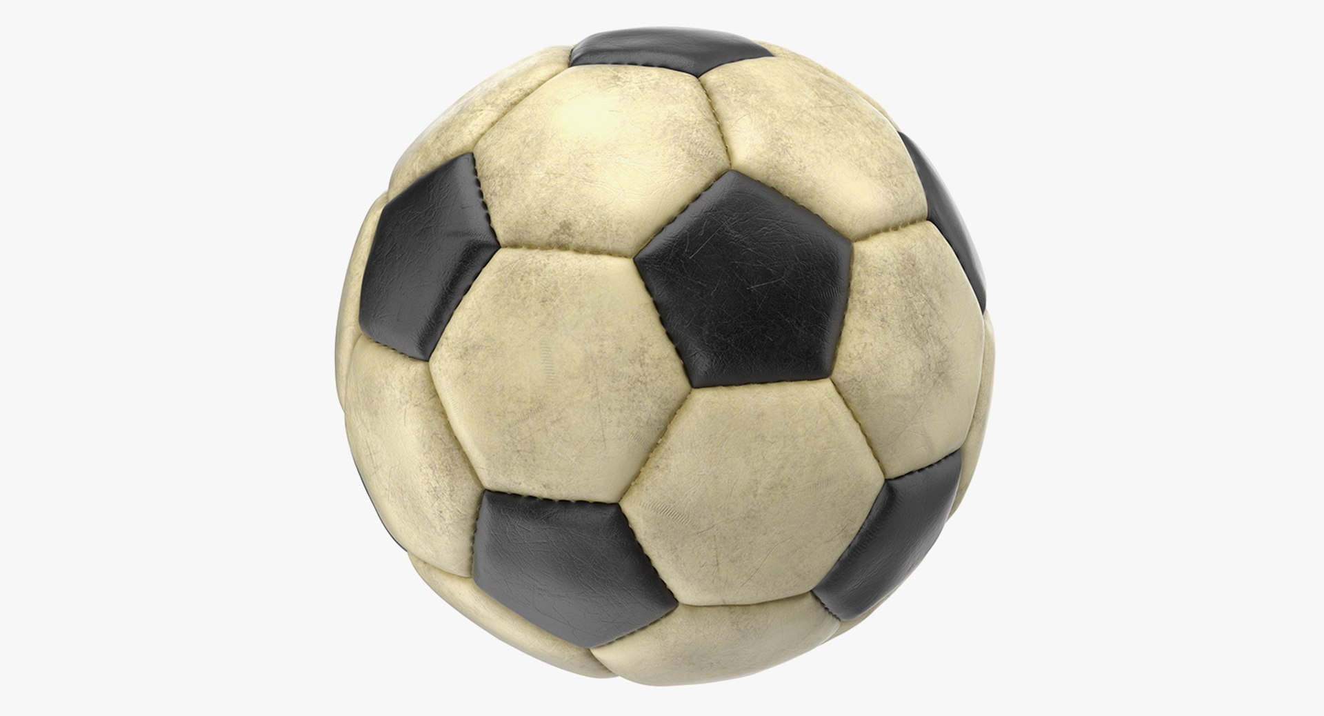 Dirty Soccer Ball 3D model preview
