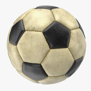 3D soccer ball dirty