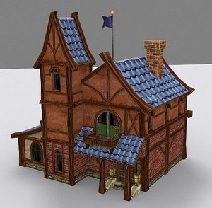 medieval fantasy building country house 3d model