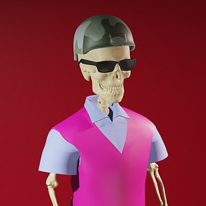 3D model Skeleton - 3d NFT Characters II