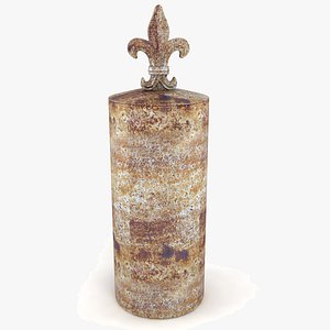 fleur lis lidded 3d model