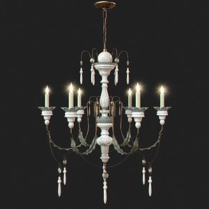 small percival chandelier 3d max