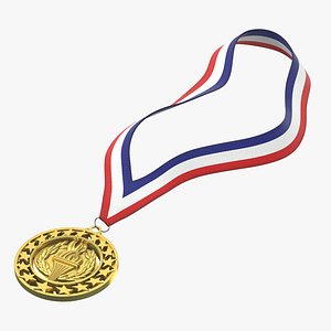 Olympic Style Medal Gold Laying