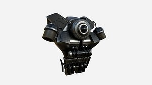 SciFi Backpack B02 Dark Steel - Fashion Character Design