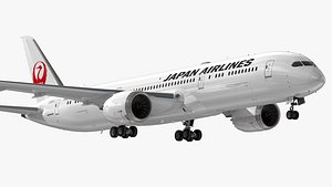 Boeing 787-9 Japan Airlines 3D