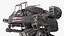 Shabby Big Walking Sci-Fi Black Robot mit Pilot